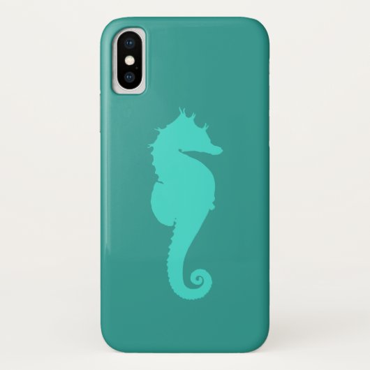 Coques Case-Mate iPhone Cheval Marin Turquoise (Dos)