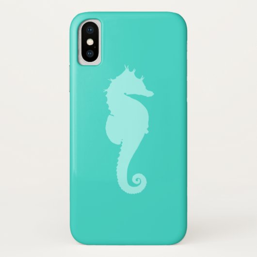 Coques Case-Mate iPhone Cheval Marin Turquoise 2 (Dos)