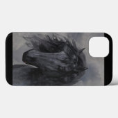 Coques Case-Mate iPhone Cheval noir (Verso (horizontal))