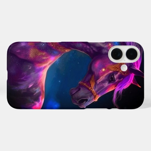 Coques Case-Mate iPhone Cheval pourpre (Verso (horizontal))