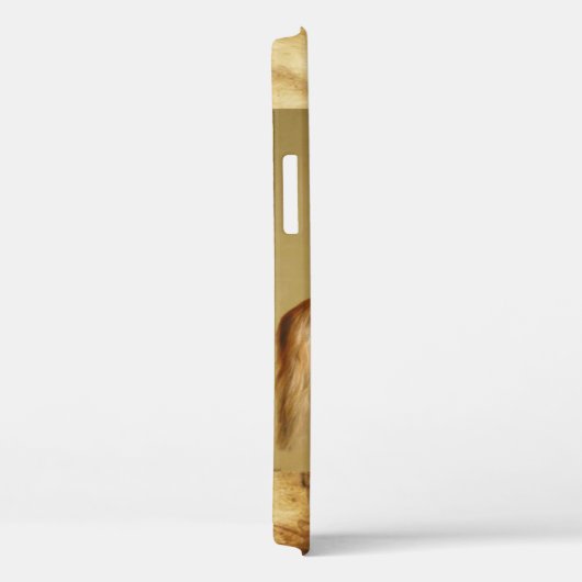 Coques Case-Mate iPhone CHEVAL ROUGE Monogramme de parchemin (Verso / Droite)