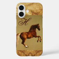 CHEVAL ROUGE Monogramme de parchemin