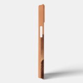 Coques Case-Mate iPhone CHEVAL ROUGE, Monogramme rose antique (Verso / Droite)