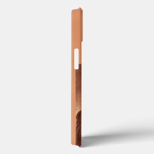 Coques Case-Mate iPhone CHEVAL ROUGE, Monogramme rose antique (Verso / Droite)