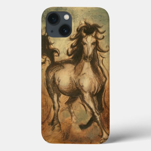 Coques Case-Mate iPhone Cheval sauvage et couleurs chaudes (Verso)