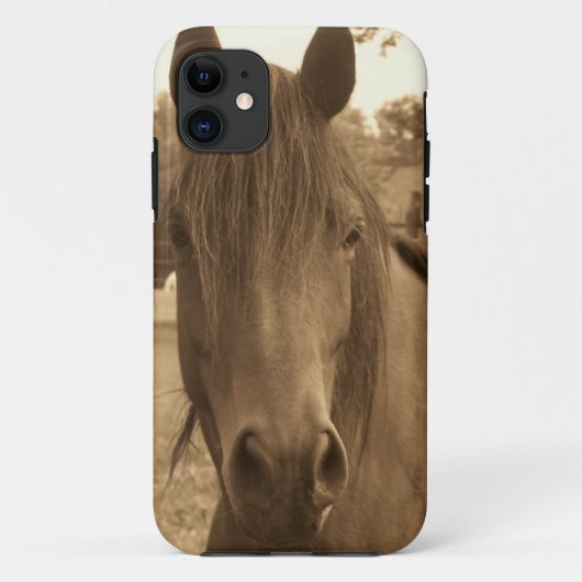 Coques Case-Mate iPhone Cheval sépia (Dos)