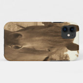 Coques Case-Mate iPhone Cheval sépia (Dos (Horizontal))