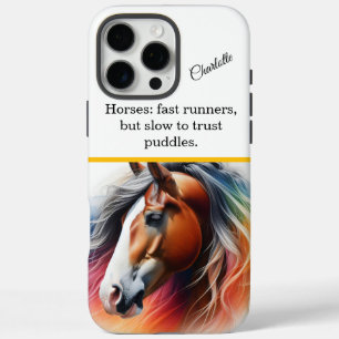 Coques iPhone 16 Pro Max Cheval vibrant à crinière - Art IA