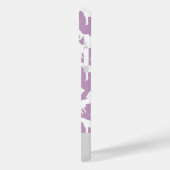Coques Case-Mate iPhone Cheval Violet Motif Rider Nom personnalisé (Verso / Gauche)