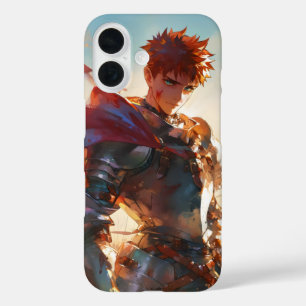Coques iPhone 16 Chevalier de garçon Anime