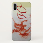 Coques Case-Mate iPhone CHEVALIER FLORENTINE SUR HORSEBACK monogramme (Dos)