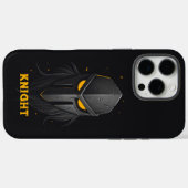 Coques Case-Mate iPhone Chevalier noir en colère (Verso (horizontal))