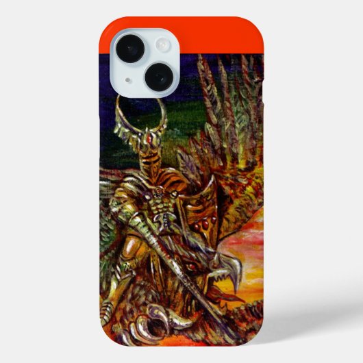 Coques Case-Mate iPhone CHEVALIER SOMBRE ET Imaginaire DRAGON (Verso)