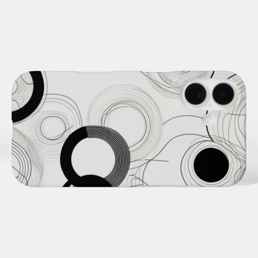 Coques Case-Mate iPhone Chevauchement des cercles (Verso (horizontal))