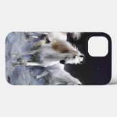 Coques Case-Mate iPhone Chevaux à lancer l'oreiller (Verso (horizontal))