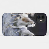 Coques Case-Mate iPhone Chevaux à lancer l'oreiller (Dos (Horizontal))