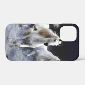 Coques Case-Mate iPhone Chevaux à lancer l'oreiller (Verso (horizontal))
