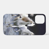 Coques Case-Mate iPhone Chevaux à lancer l'oreiller (Verso (horizontal))