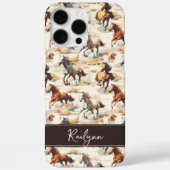Coques Case-Mate iPhone Chevaux couchés de soleil (Verso)
