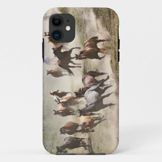 Coques Case-Mate iPhone Chevaux courant pendant le rassemblement, Montana (Dos)