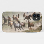 Coques Case-Mate iPhone Chevaux courant pendant le rassemblement, Montana (Dos (Horizontal))