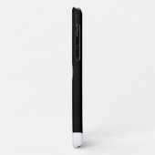 Coques Case-Mate iPhone Chevaux de Coeur Blanc V (lune rose) (Dos/Gauche)