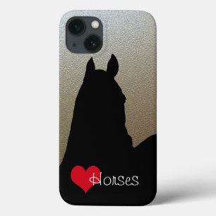 Case-Mate iPhone Case Chevaux de coeur I (or métallique)