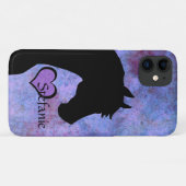 Coques Case-Mate iPhone Chevaux de coeur II (violet) (Dos (Horizontal))