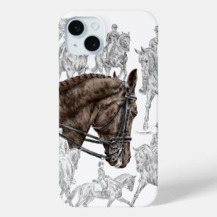Coque iPhone 15 Mini Chevaux de contrainte collectés FEI