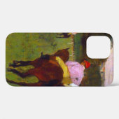 Coques Case-Mate iPhone Chevaux de course Edgar Degas à Longchamp (Verso (horizontal))