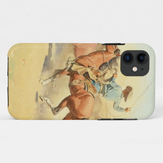 Coques Case-Mate iPhone Chevaux de course par Maynard Dixon (Dos (Horizontal))