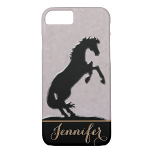 Case-Mate iPhone Case Chevaux du coeur V (mauve argentée)