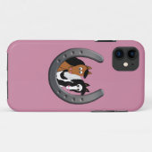 Coques Case-Mate iPhone chevaux en fer à cheval (Dos (Horizontal))