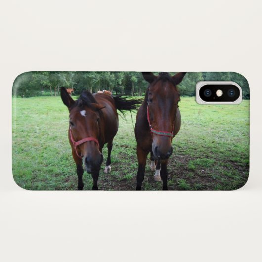Coques Case-Mate iPhone Chevaux en pâture (Dos (Horizontal))