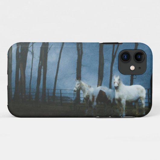 Coques Case-Mate iPhone Chevaux fantomatiques à minuit Coque-coque iphone (Dos (Horizontal))