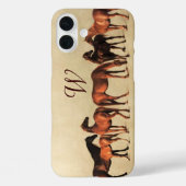 Coques Case-Mate iPhone CHEVAUX / MARES ET FOLS Monogramme (Verso)
