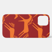 Coques Case-Mate iPhone Chevaux motifs sans couture (Verso (horizontal))