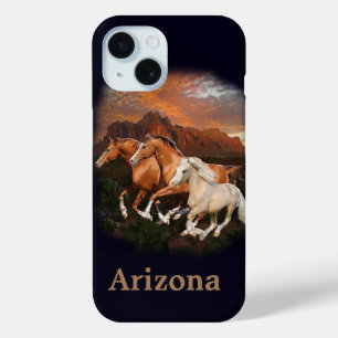 Coque Pour iPhone 15 Chevaux sauvages d'Arizona