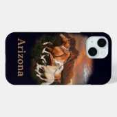 Coques Case-Mate iPhone Chevaux sauvages d'Arizona (Verso (horizontal))