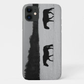 Coques Case-Mate iPhone Chevaux Sur Iphcna Neige (Dos)