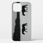 Coques Case-Mate iPhone Chevaux sur la neige iphcnm (Verso)
