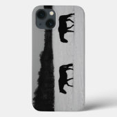 Coques Case-Mate iPhone Chevaux Sur L'Ipha De Neige (Verso)