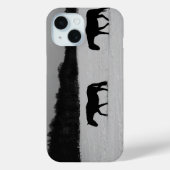 Coques Case-Mate iPhone Chevaux Sur L'Ipha De Neige (Verso)