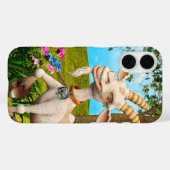 Coques Case-Mate iPhone Chèvre Heureuse (Verso (horizontal))