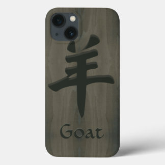 Etui iPhone 13 Chèvre Mouton Bélier Yang Symbole Chinois Faux Boi