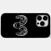 Coques Case-Mate iPhone Chèvre tribale noire et blanche / Mouton (Verso (horizontal))