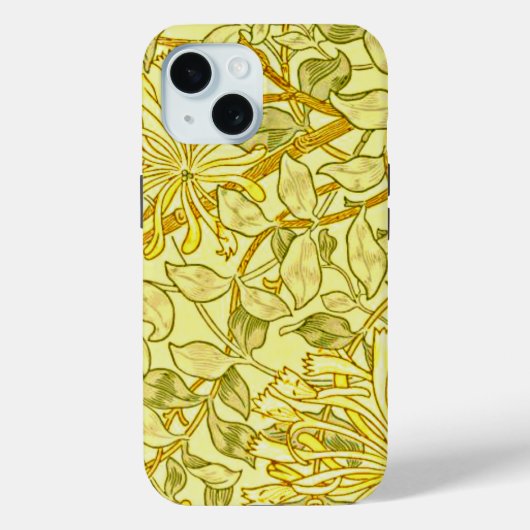 Coques Case-Mate iPhone Chèvrefeuille Jaune par William Morris (Verso)