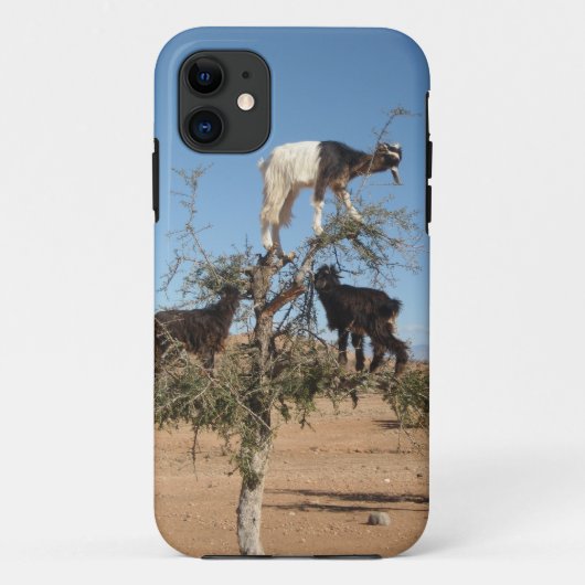 Coques Case-Mate iPhone Chèvres amusantes dans un arbre (Dos)
