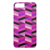 Coques Case-Mate iPhone Chevron Abstrait/Herringbone | Purples et violets (Dos)
