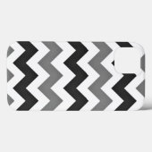 Coques Case-Mate iPhone Chevron blanc et gris Zigzag (Verso (horizontal))